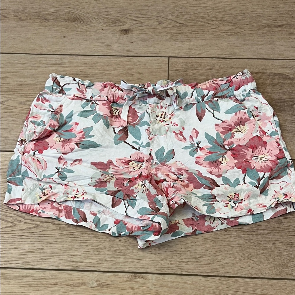 LOFT Floral Women's Shorts - Pink and Green